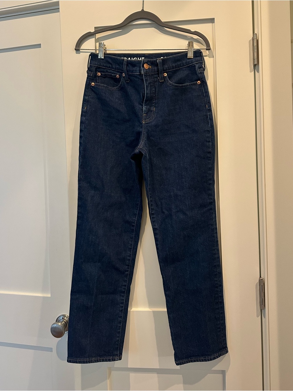 J. Crew Classic Straight Dark Rinse Jeans | Size: 26